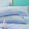 Yarn-dyed printed 100% bamboo bedding sheet 3pcs